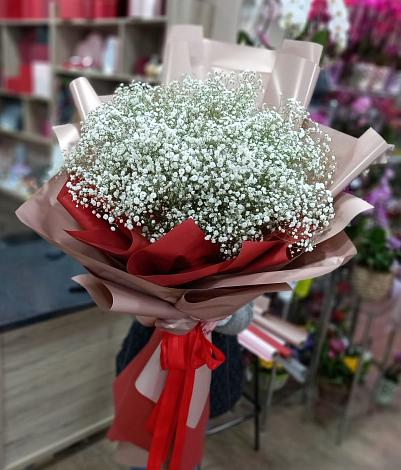 Букет цветов из: Гипсофила в Абане