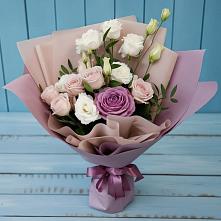 Букет цветов из:  Розы и Лизиантусы #REPLACE_PRED# Абане