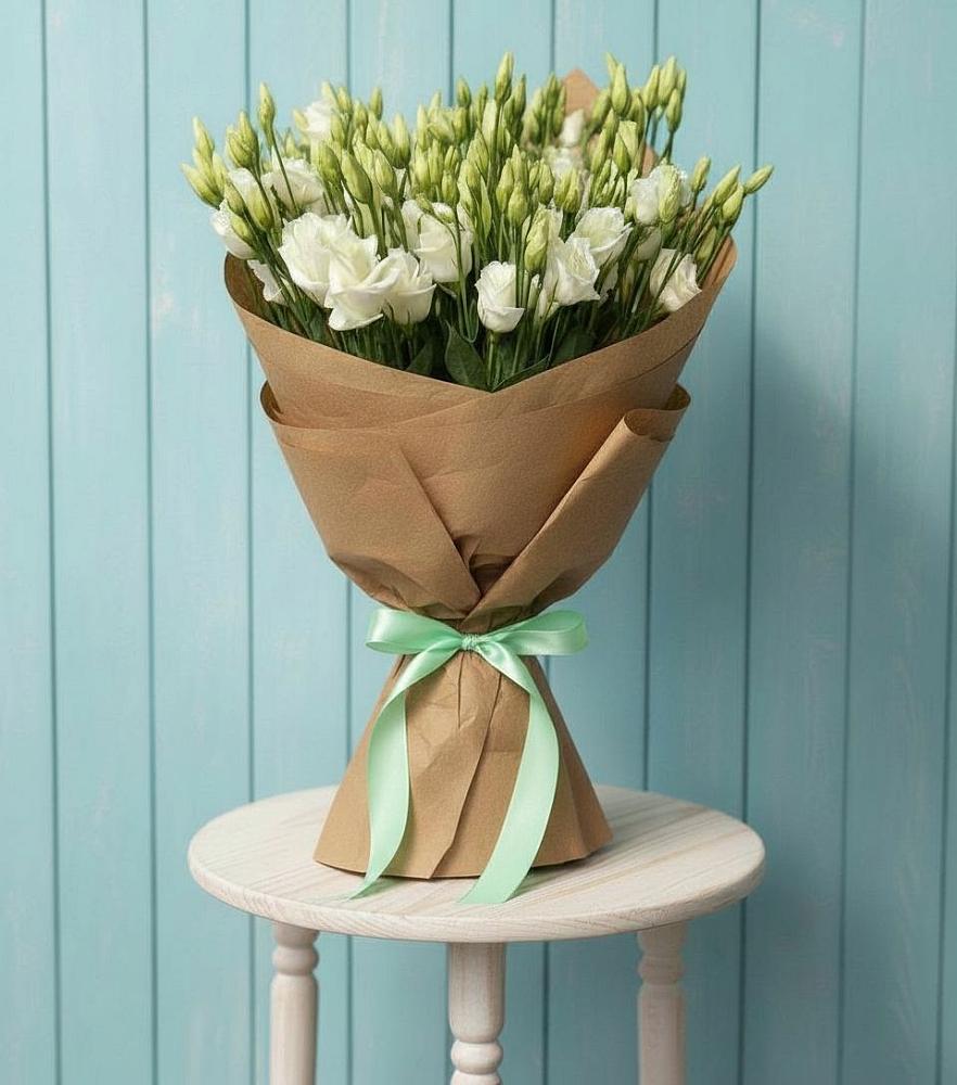 Букет цветов из: Лизиантусы в Абане