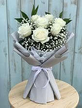 Букет цветов из:  Розы в Абане